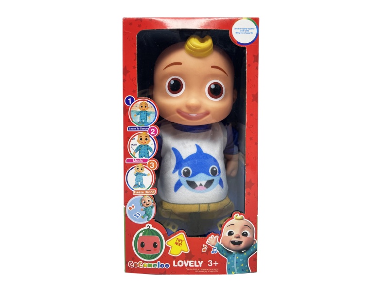 22 Inch B/O Solid Cocomelon JJ Boy Doll(Shark)