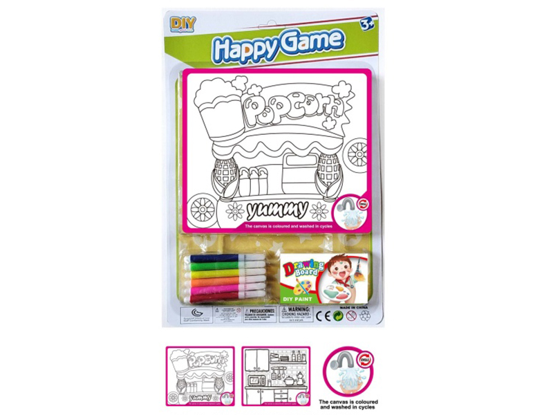 Diy Coloring And Painting Series, Recycled Washed Canvas