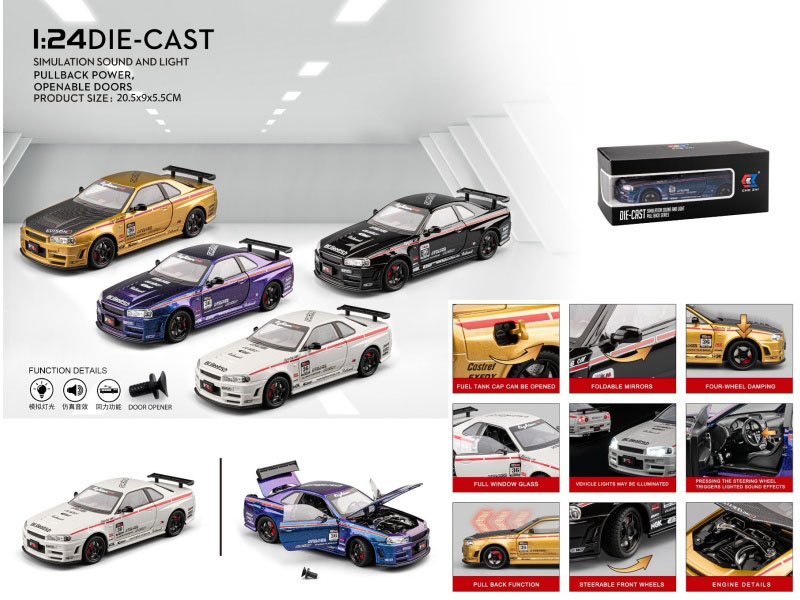 1:24 Nissan Gtr-R34