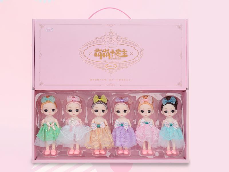 6.5" Fashion Dolls 6pcs
