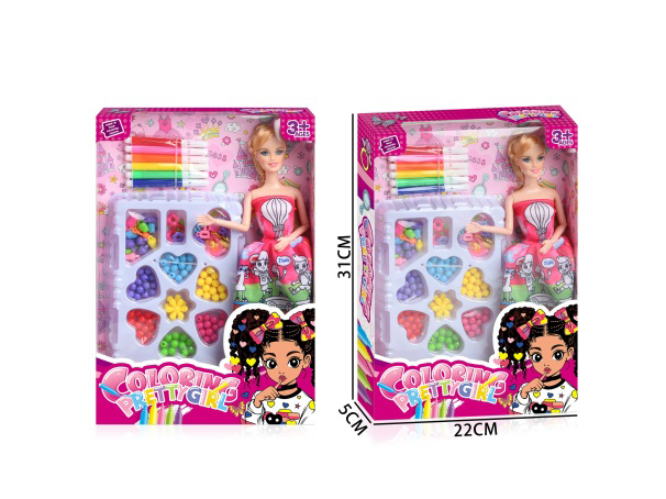 Diy Colored Graffiti Clothes Doll