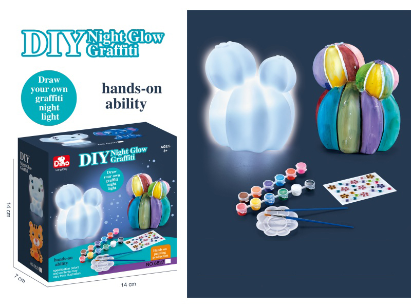 Diy Vinyl Puzzle Graffiti Night Light