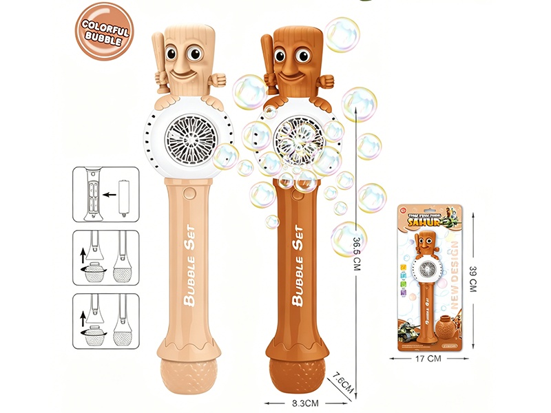 20 Holes Tung Tung Tung Sahur Bubble Stick With Light