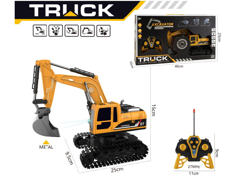 1:22 6CH R/C (Alloy Head) Excavator With Lights