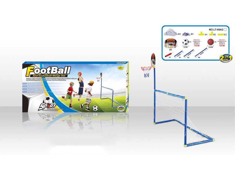 2IN1 Football Gate With Basket Ball Board Toy