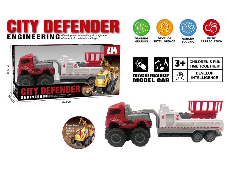 1:16 Friction Firefighting Aerial Ladder With Sound And Lights