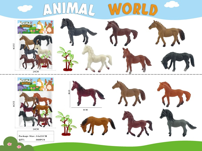 Solid Pony Set 6pcs