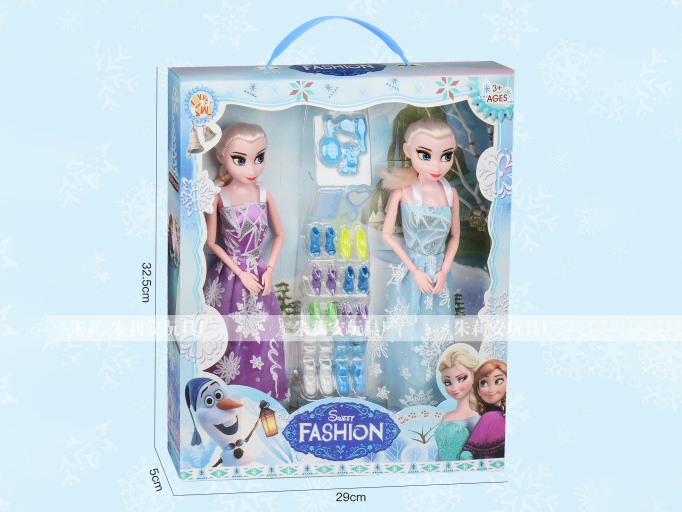 11.5-Inch Solid Joint Ice And Snow Doll Set