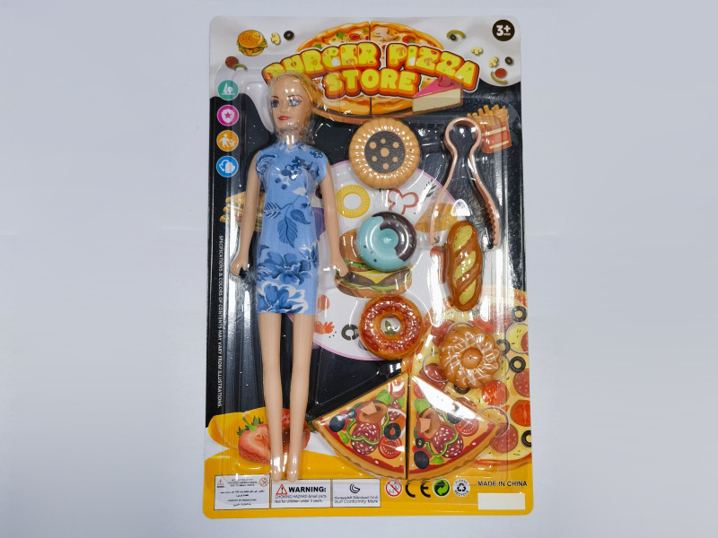 Pizza Food Toys With Doll