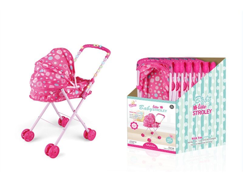 Iron Baby Stroller With Music And Light