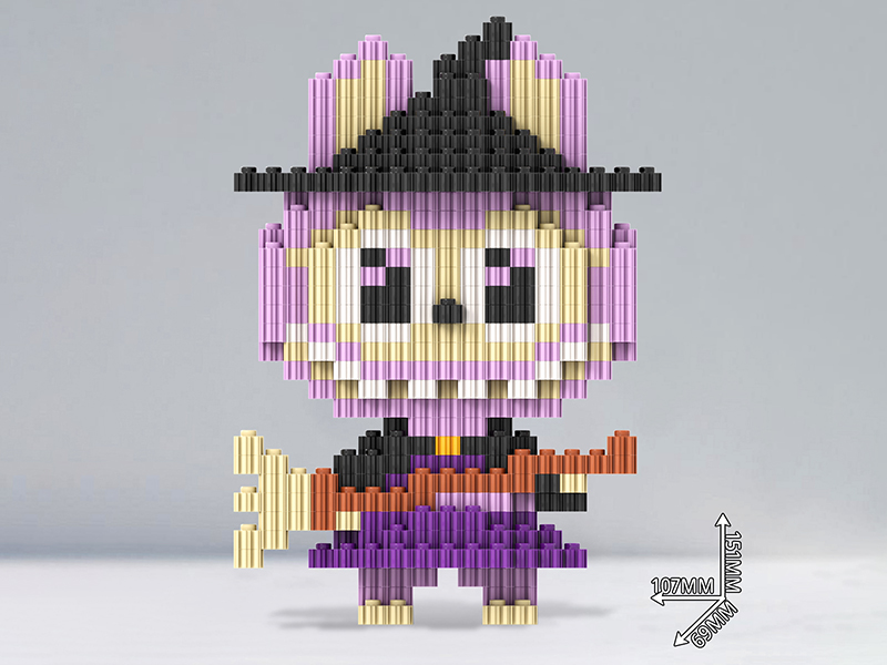 Labubu Magic Wizard Building Blocks 900+pcs