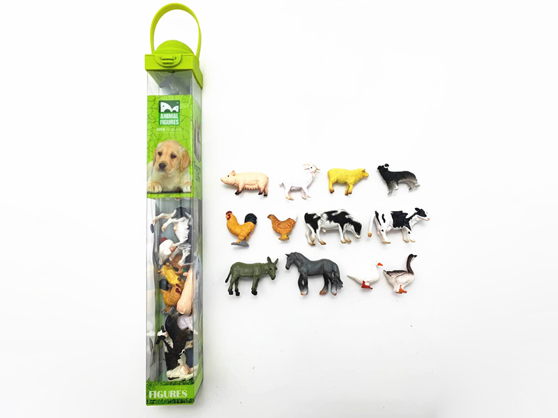12pcs Mini Poultry Animals Set