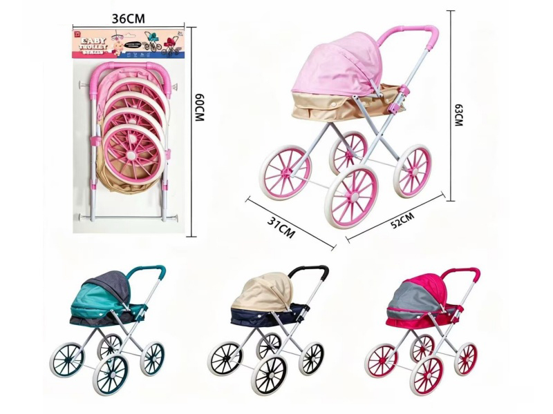 Pure Oxford 600D Thick Cloth Iron Stroller Toy(Medium Wheel)