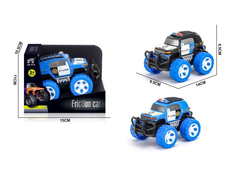 Inertia Toyota Police Car Off-Road Vehicle 1:43