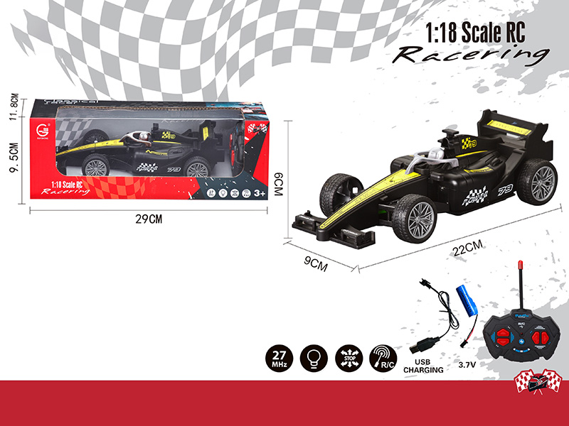 1:18 4CH R/C F1 Racing Car With Lights