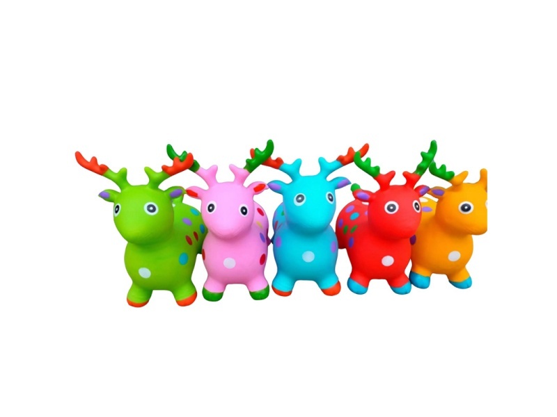 Inflatable Painted Longhorn Deer With Flash Music