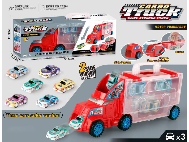 Red Container Truck