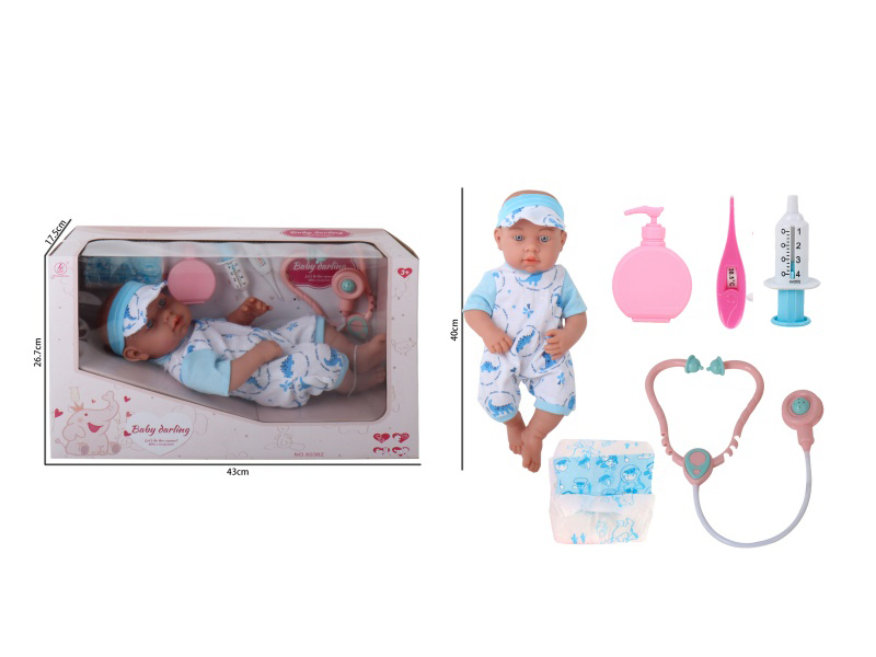 16-Inch Full-Body Rubber Doll (With Female Features)