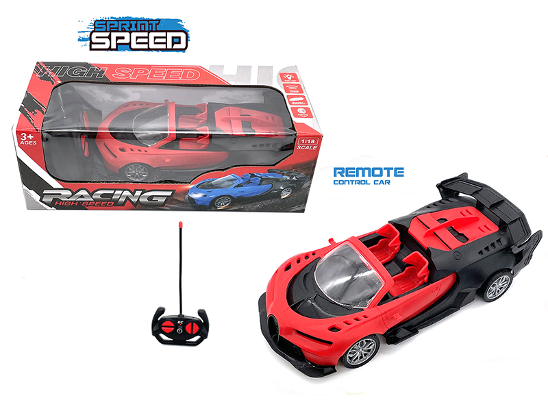 1:18 4-Channel Remote Control Bugatti Convertible Sports Car(With Head Lights)