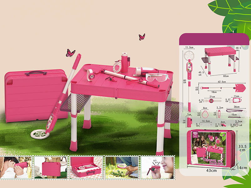 Outdoor Treasure Hunt Portable Storage Table Set