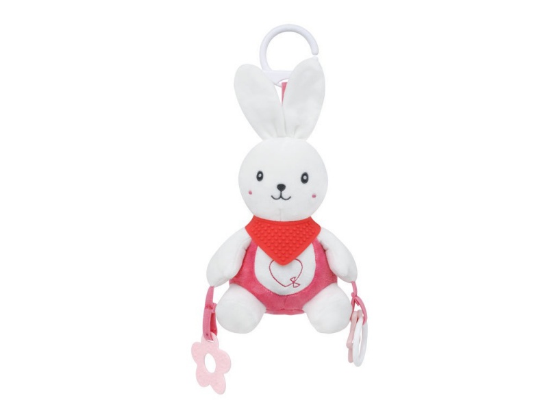 Rabbit Baby Neck, Teething Ring, Tube Bell, Plush Pendant