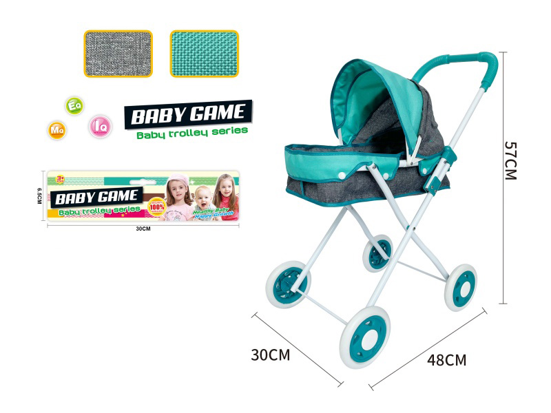 Thick Cloth Iron Stroller Toy(Small Wheel)