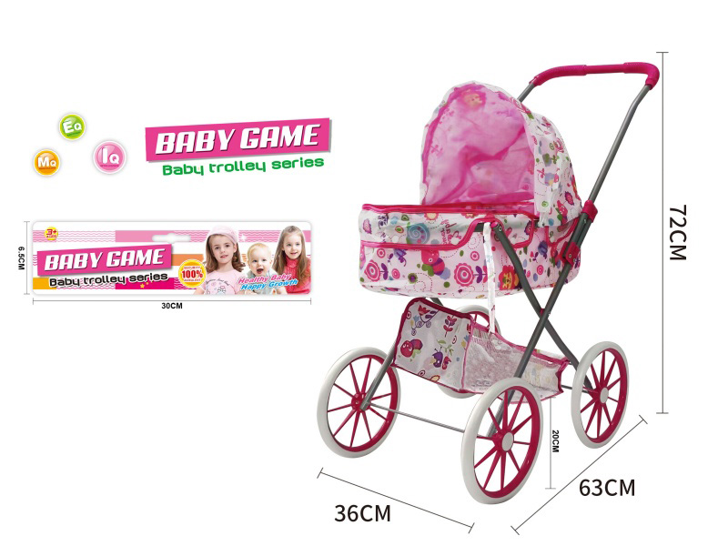 Double Layer Cloth Stroller Toy(Large Wheel)