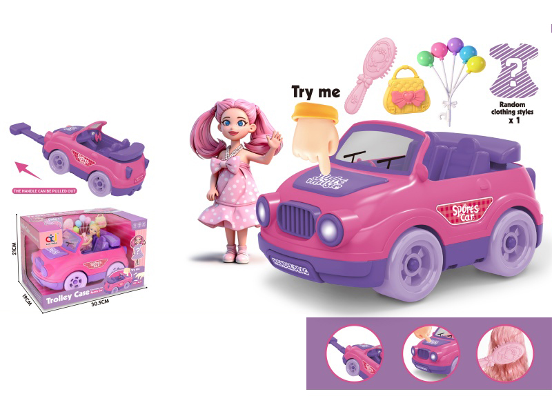 Play House, Pull Rod Storage, Roller Coaster With Lights And Music (Doll)