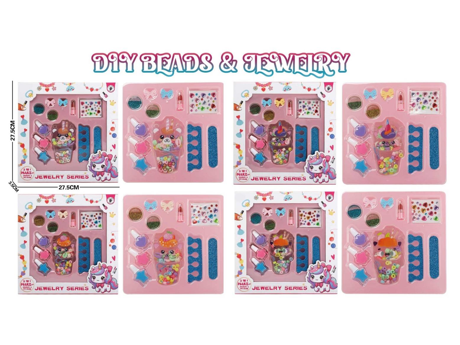 Ice Cream Macaron Beads + Makeup