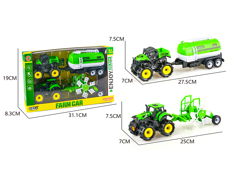 2 Friction Off-Road Farm Cars Set