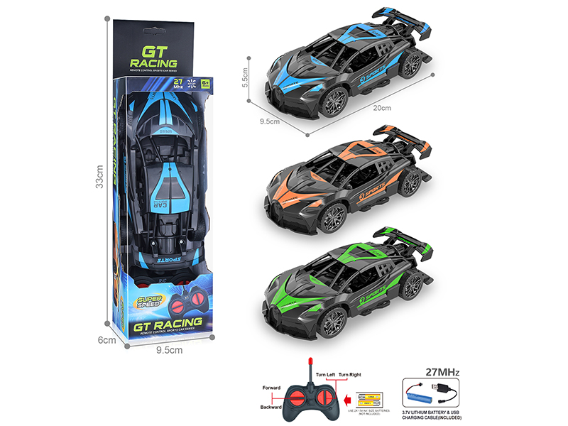 27MHz 1:18 4CH R/C Bugatti Racing Car(Included Batteries)