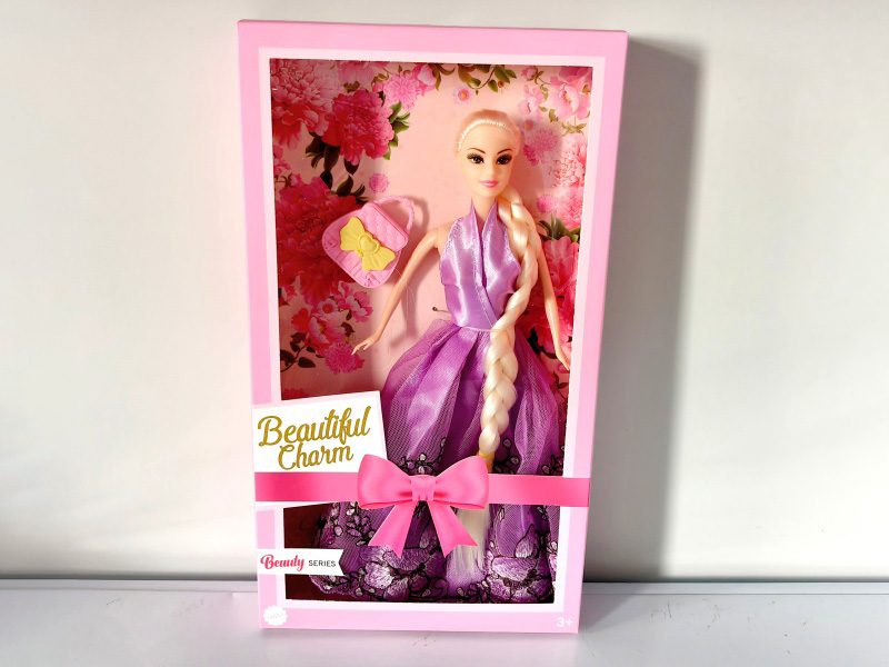 11-Inch Live-Action Long-Haired Barbie Doll + Bag