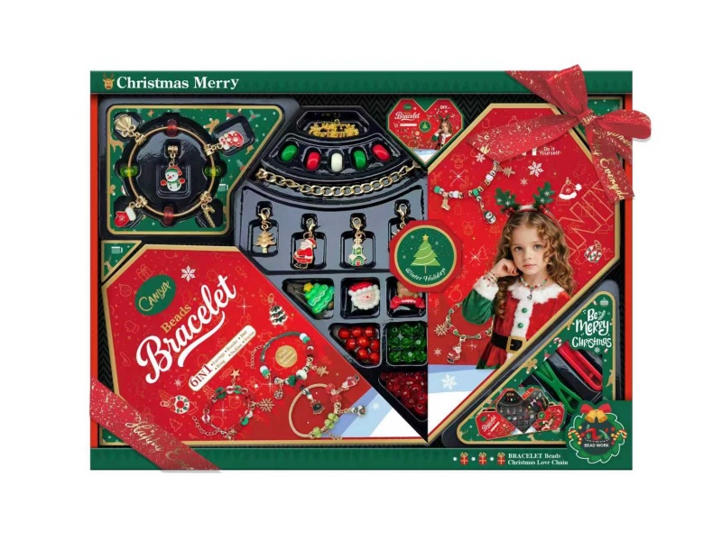 Christmas Heart-Shaped Double Opening Craft Box