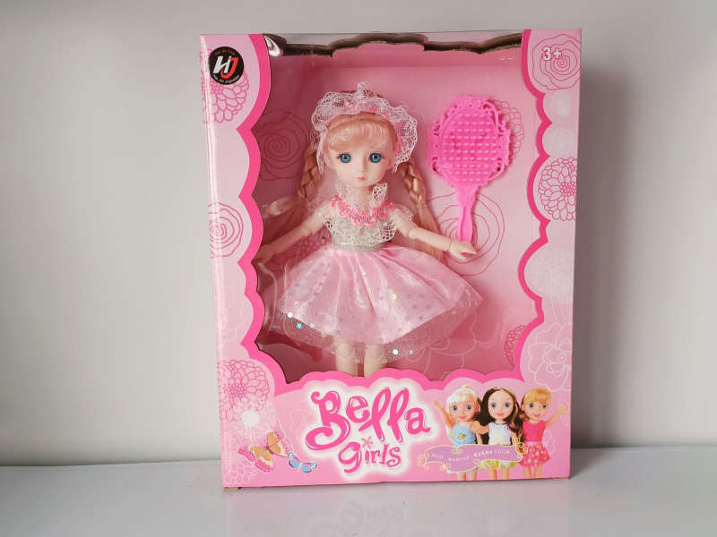 22 Cm, 13-Joint Solid 3D Eye Barbie Doll + Accessories