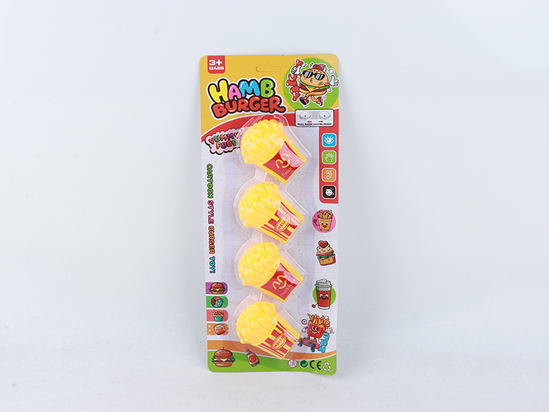 Pull Back French Fries Toys 4pcs