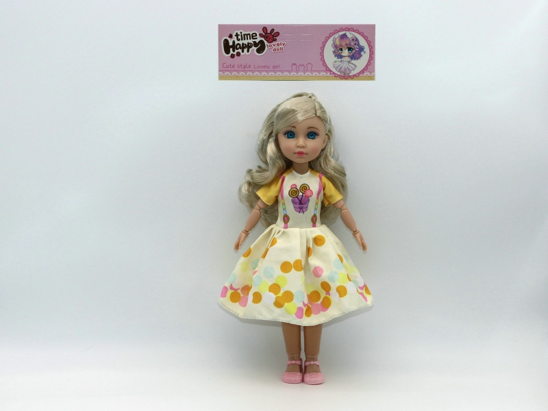 12-Inch 15-Joint Brown Doll