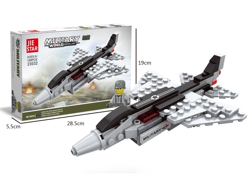 Building Blocks: 149 PCS Of Mig Fighter Jets