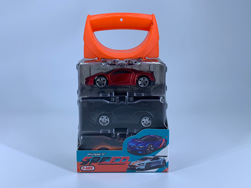 Portable Storage Box Alloy Cars Set